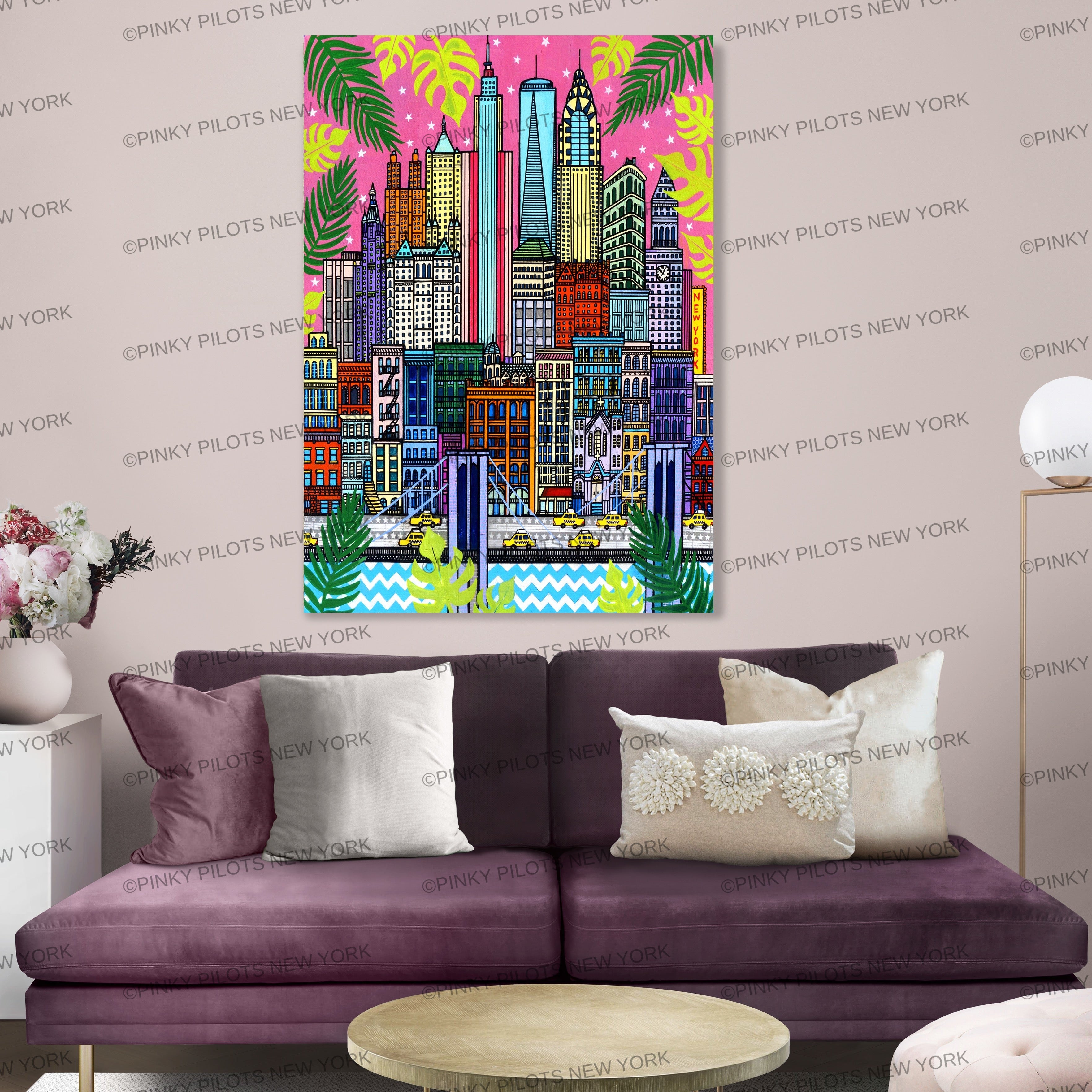 NEW YORK ART/A FLORESCENCE CITY " ORIGINAL