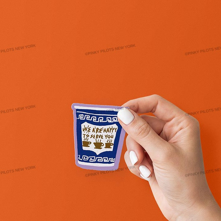 NYC COFFEE CUP STICKER