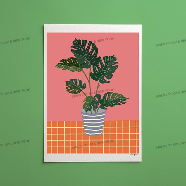 Monstera plant Art print/Monstera plants/plants print/Monstera art print