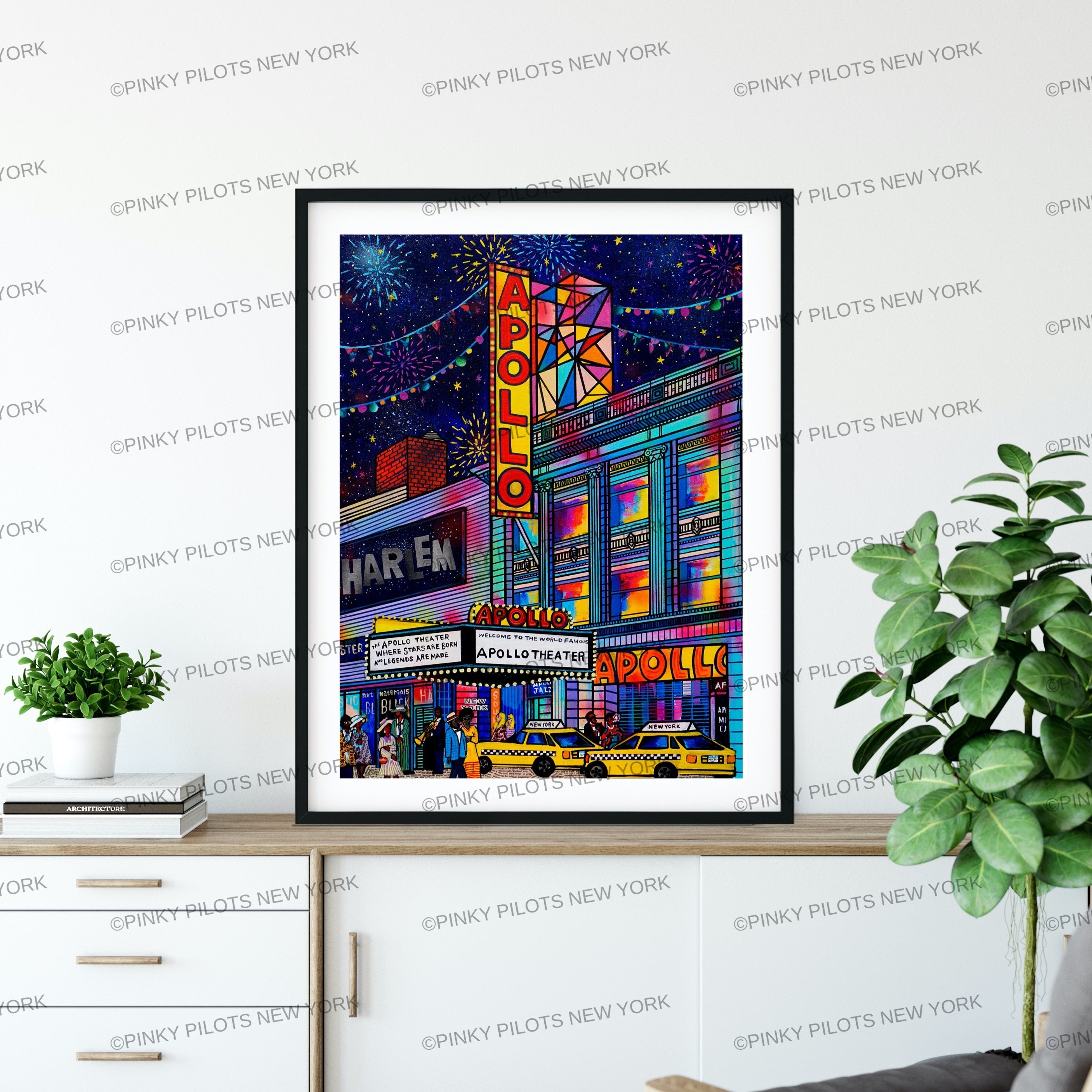 Apollo Theater Night Harlem-New York Art