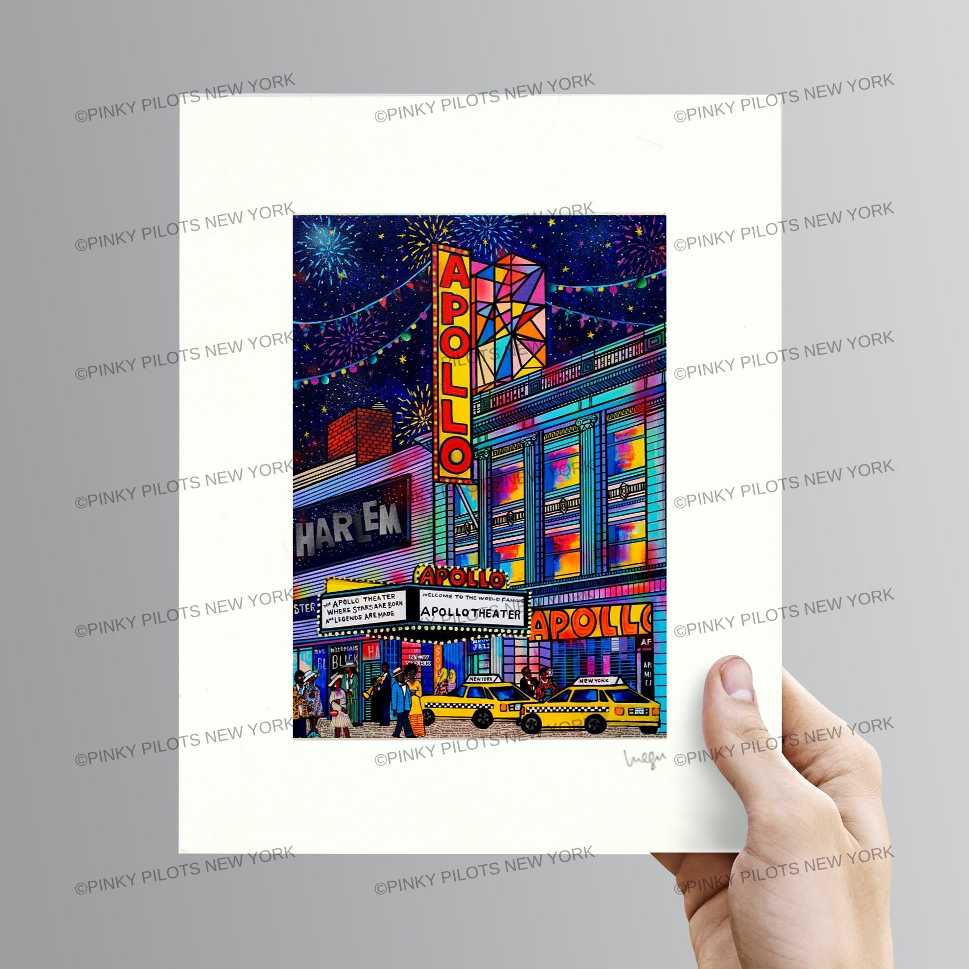 Apollo Theater Night Harlem-New York Art