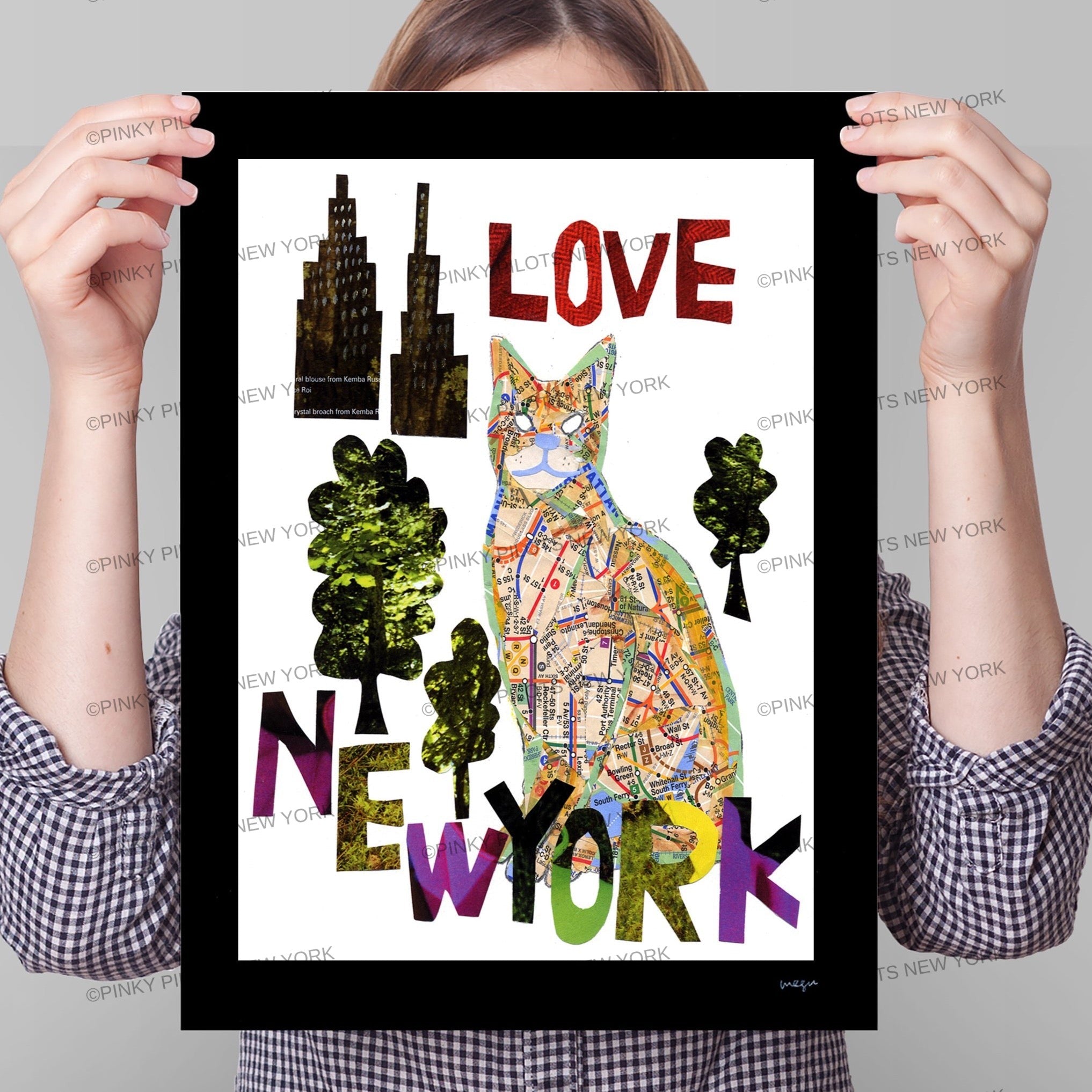 Map cat "LOVE NY CAT"
