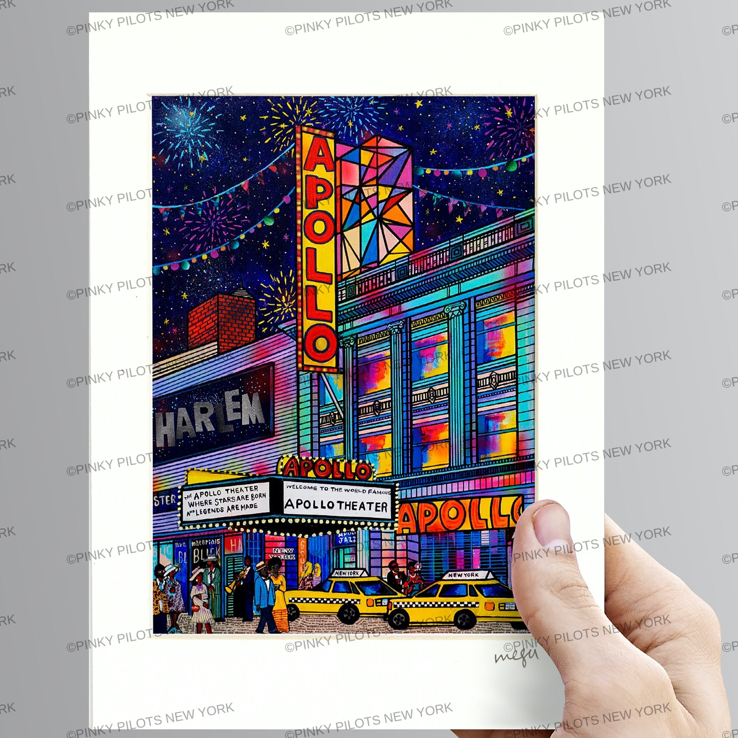 Apollo Theater Night Harlem-New York Art