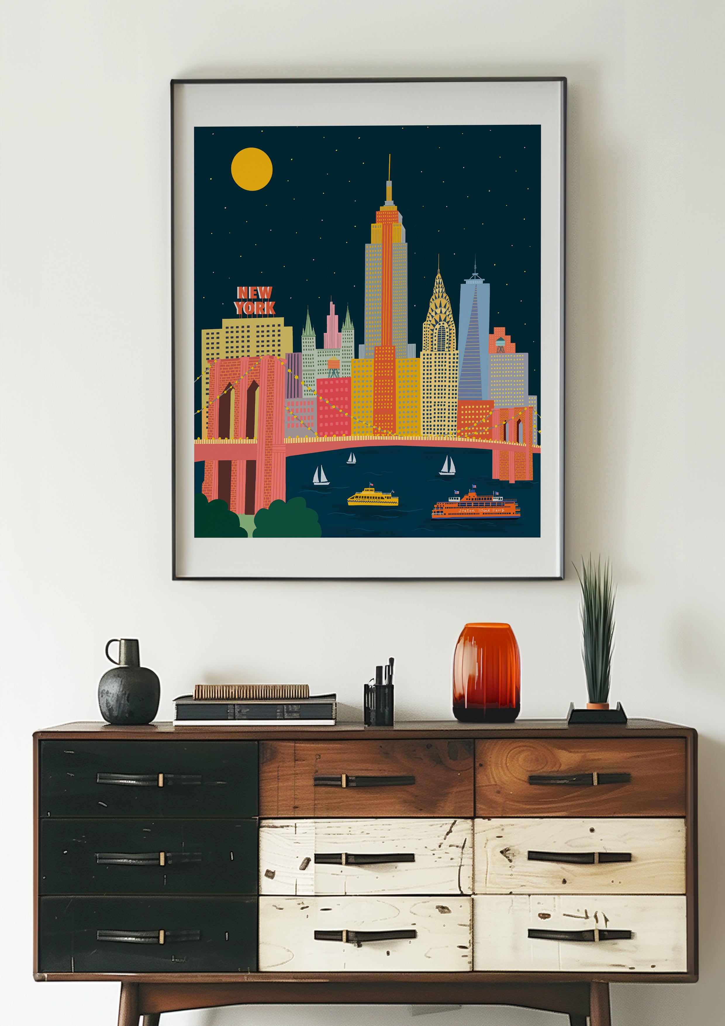 Night New York Art print