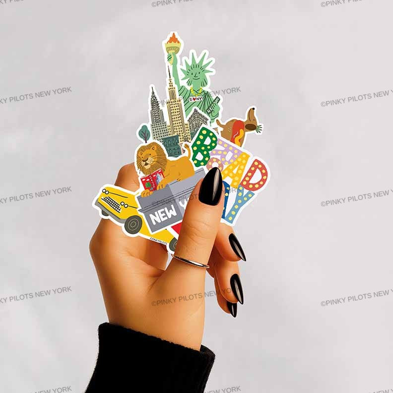NYC ICON  6-PACK STICKERS SET  A