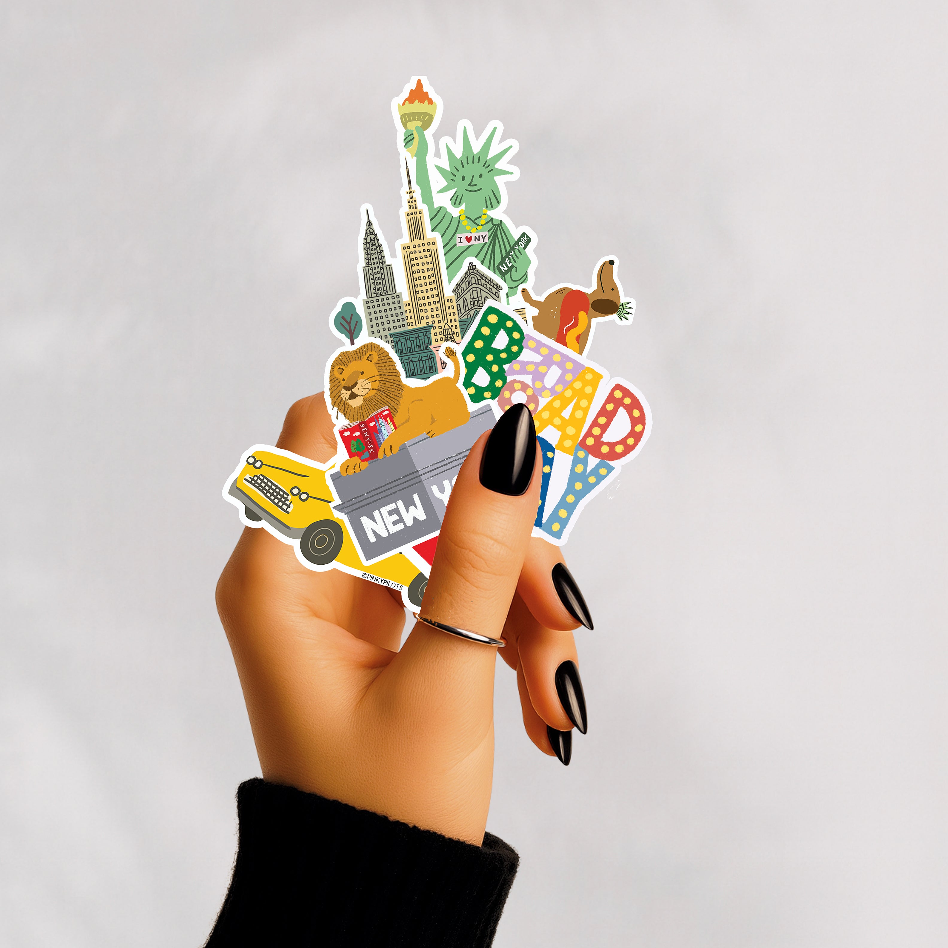 NYC ICON  6-PACK STICKERS SET  A