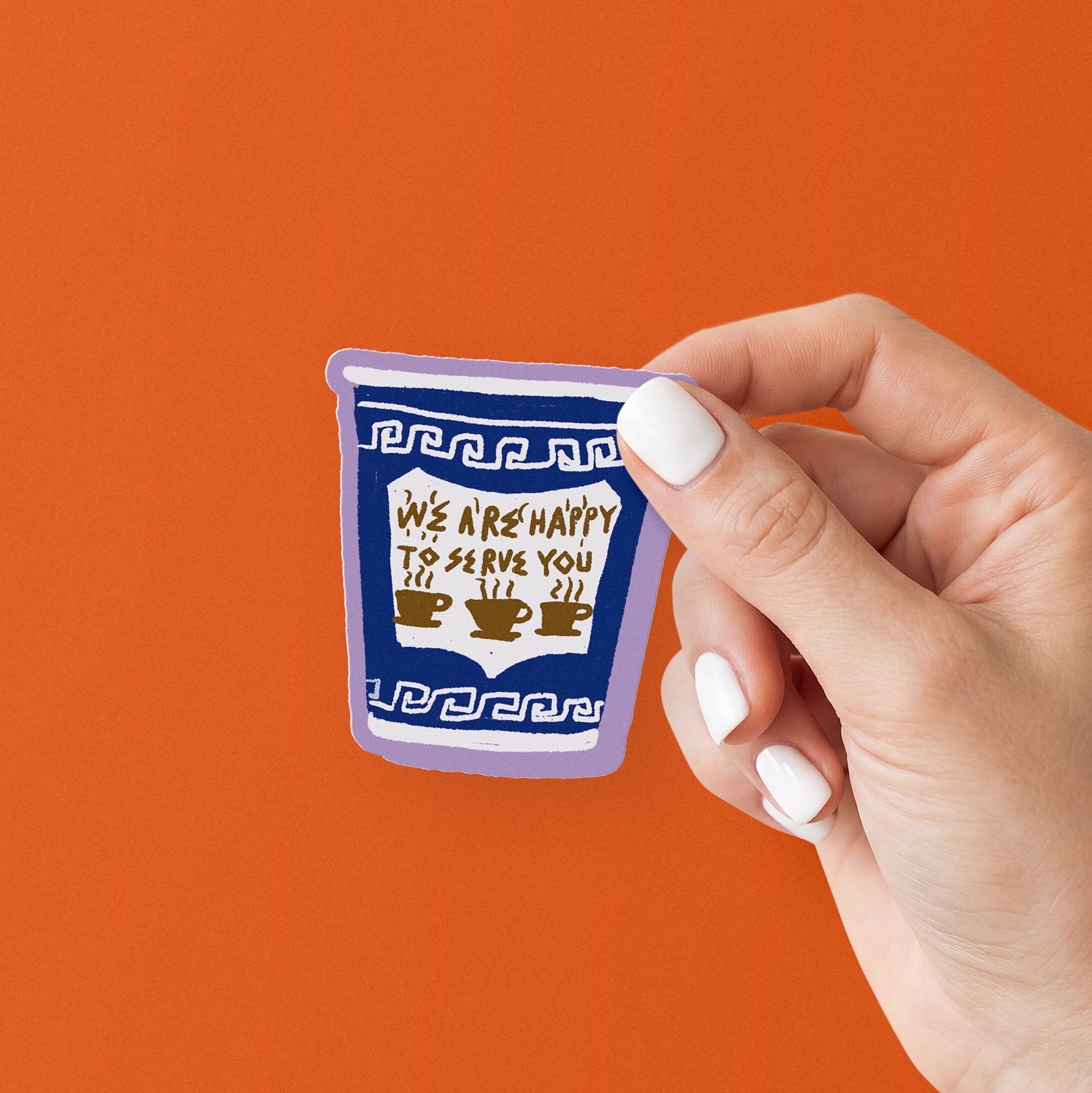 NYC COFFEE CUP STICKER