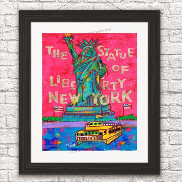 The Statue of liberty Art Print