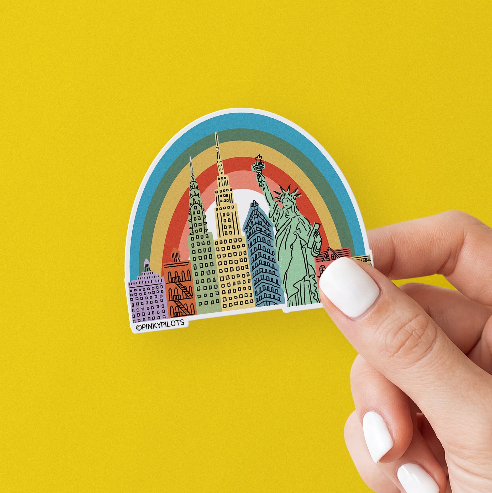 RAINBOW NYC STICKER