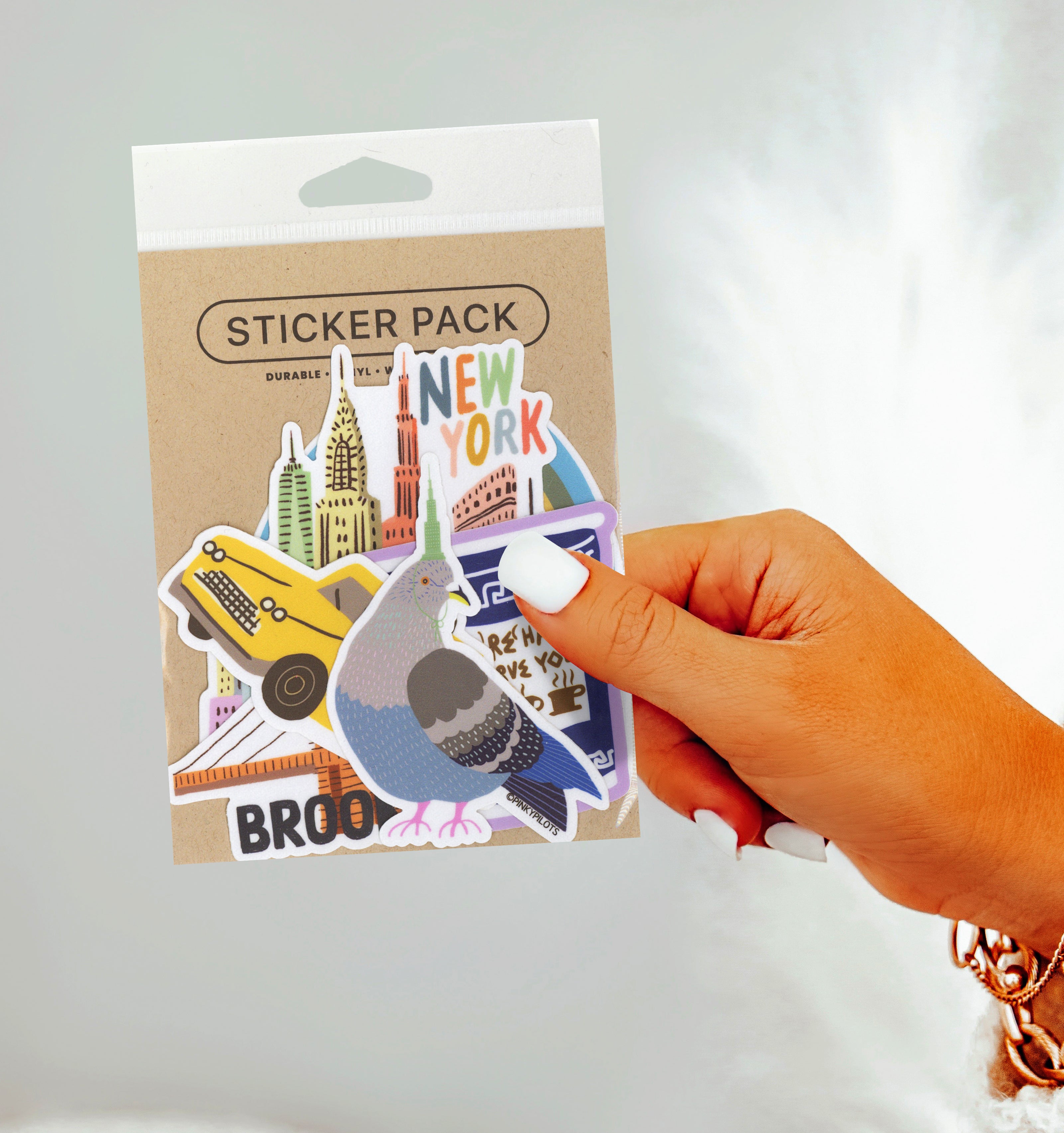 NYC ICON  6-PACK STICKERS SET  B