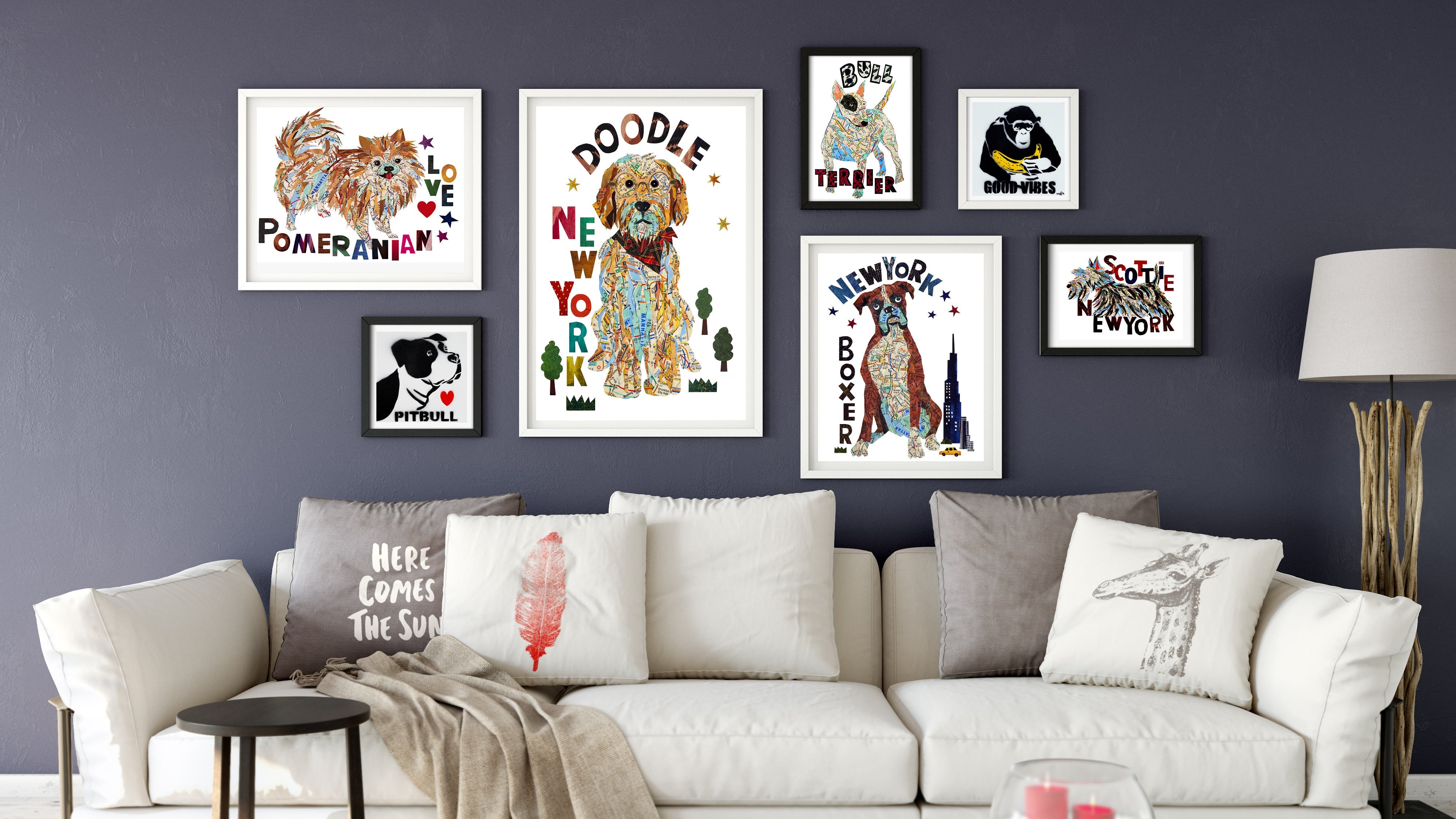 Discover Our Playful Dog Art Collection