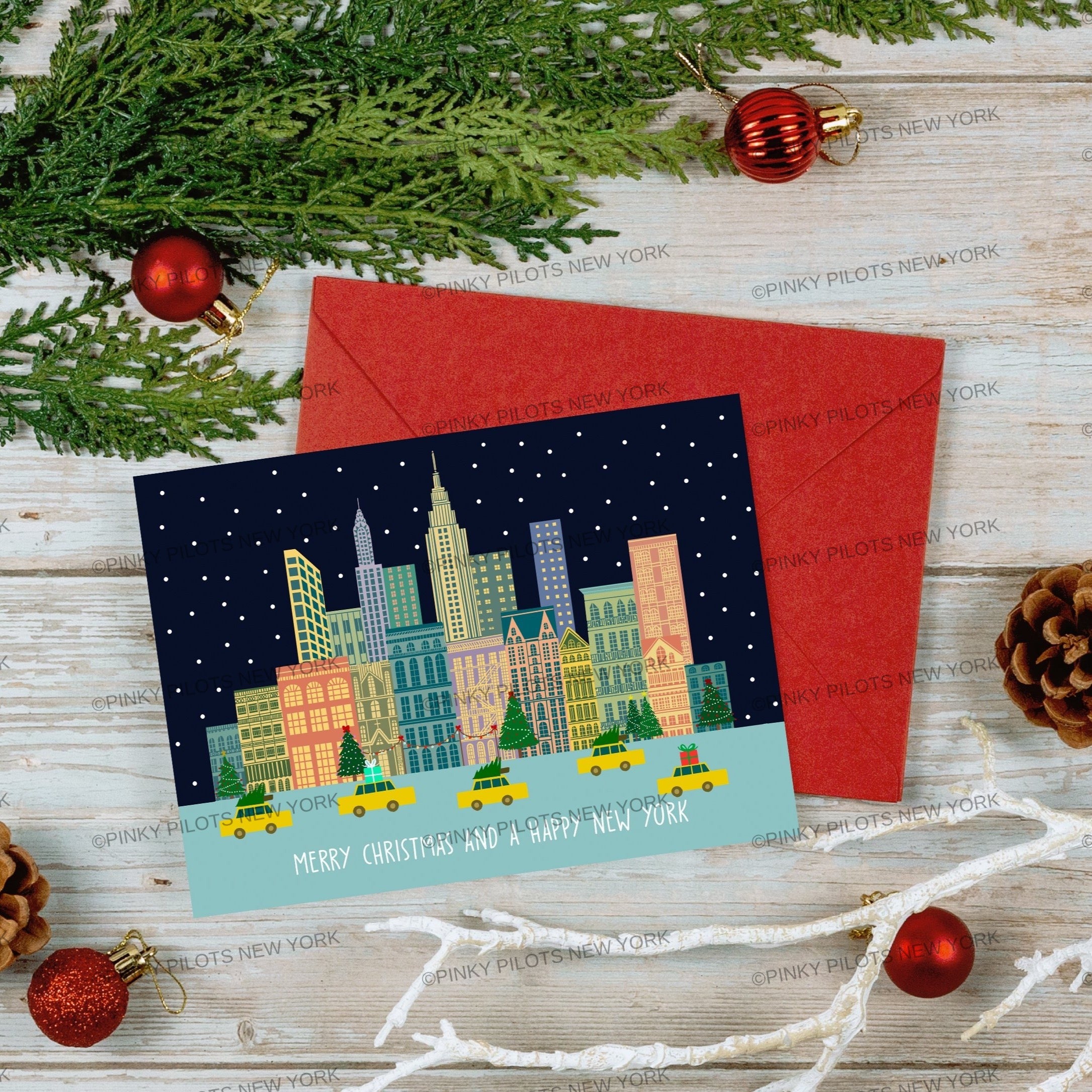 New York City Holiday card / Christmas card /New York Holiday card