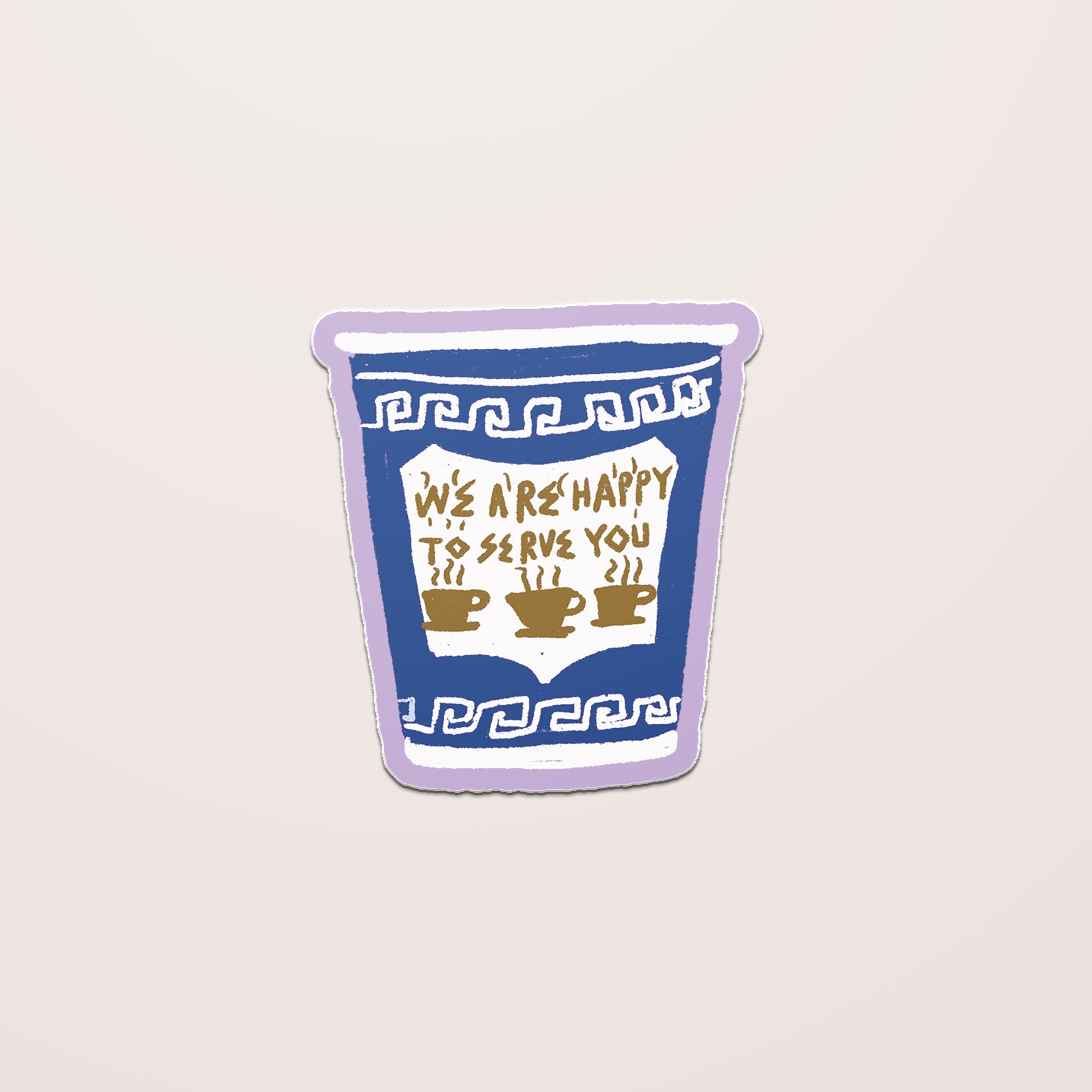 NYC COFFEE CUP STICKER
