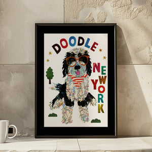 Doodle dog art print