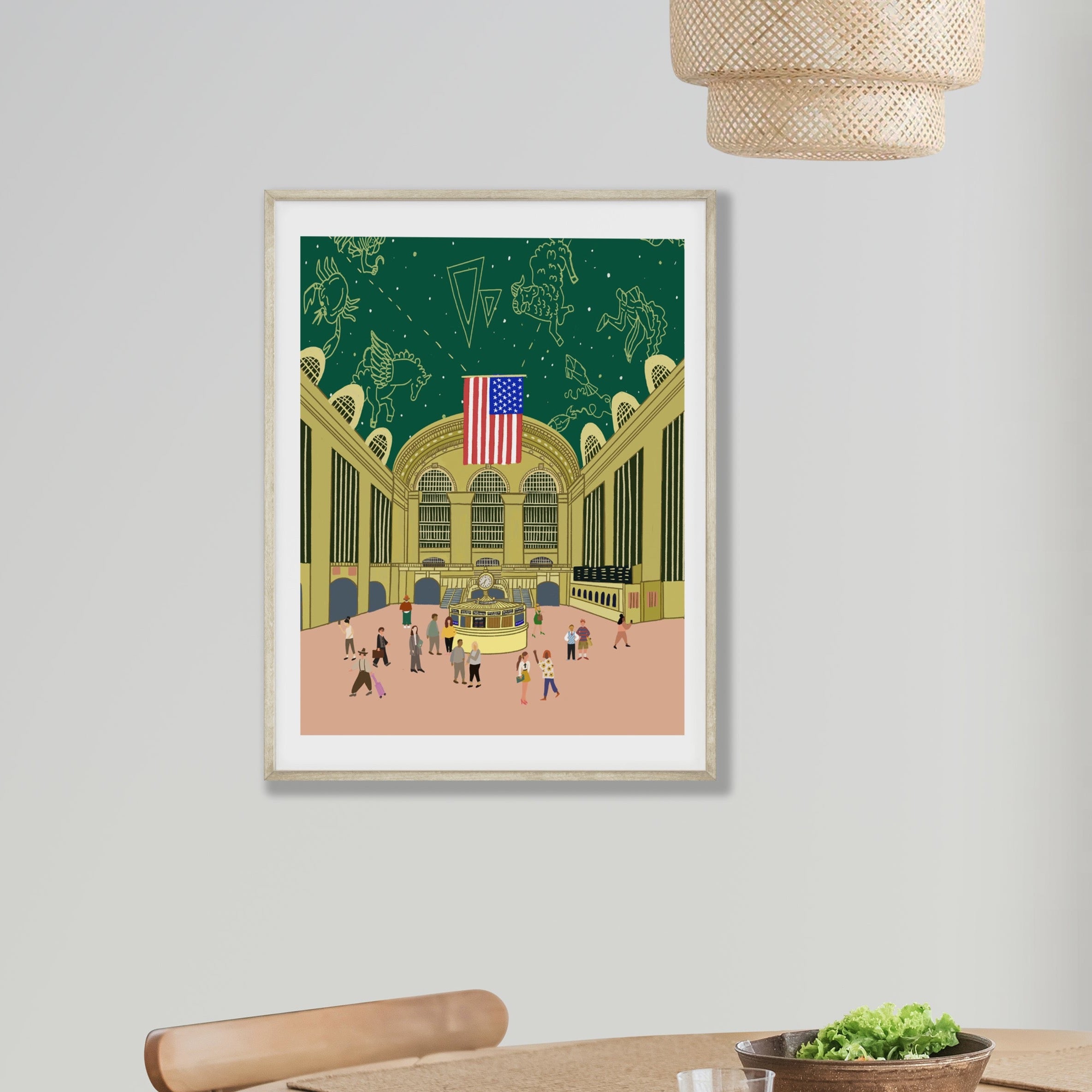 Grand Central Terminal/Grand Central Terminal Art Print /NYC art print/New York illustration /new york print wall art/art print New York