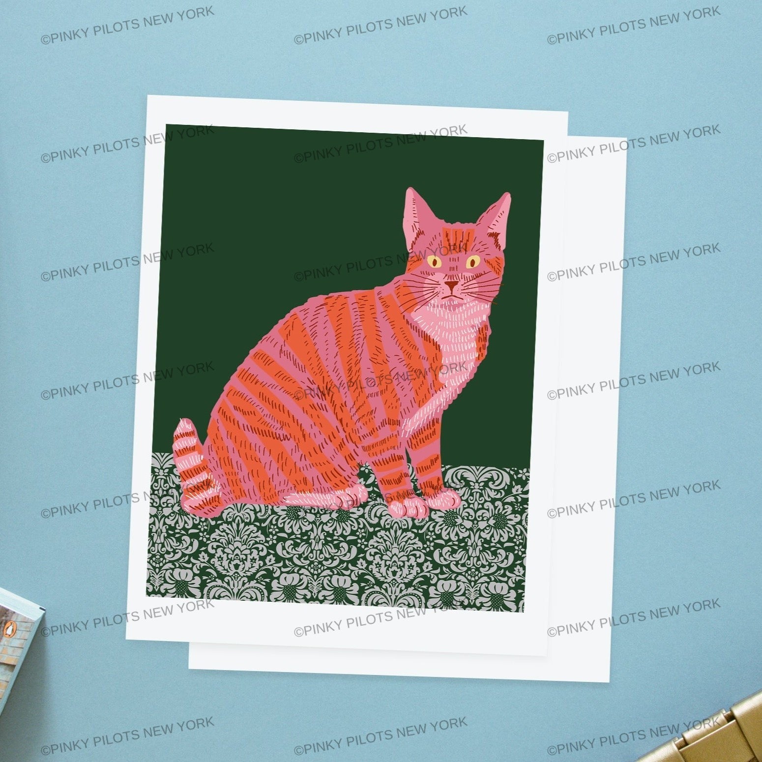 Victoria Cat art print/cat illustration /cat print wall art/art print cat/cat/cat art/cat New York art/