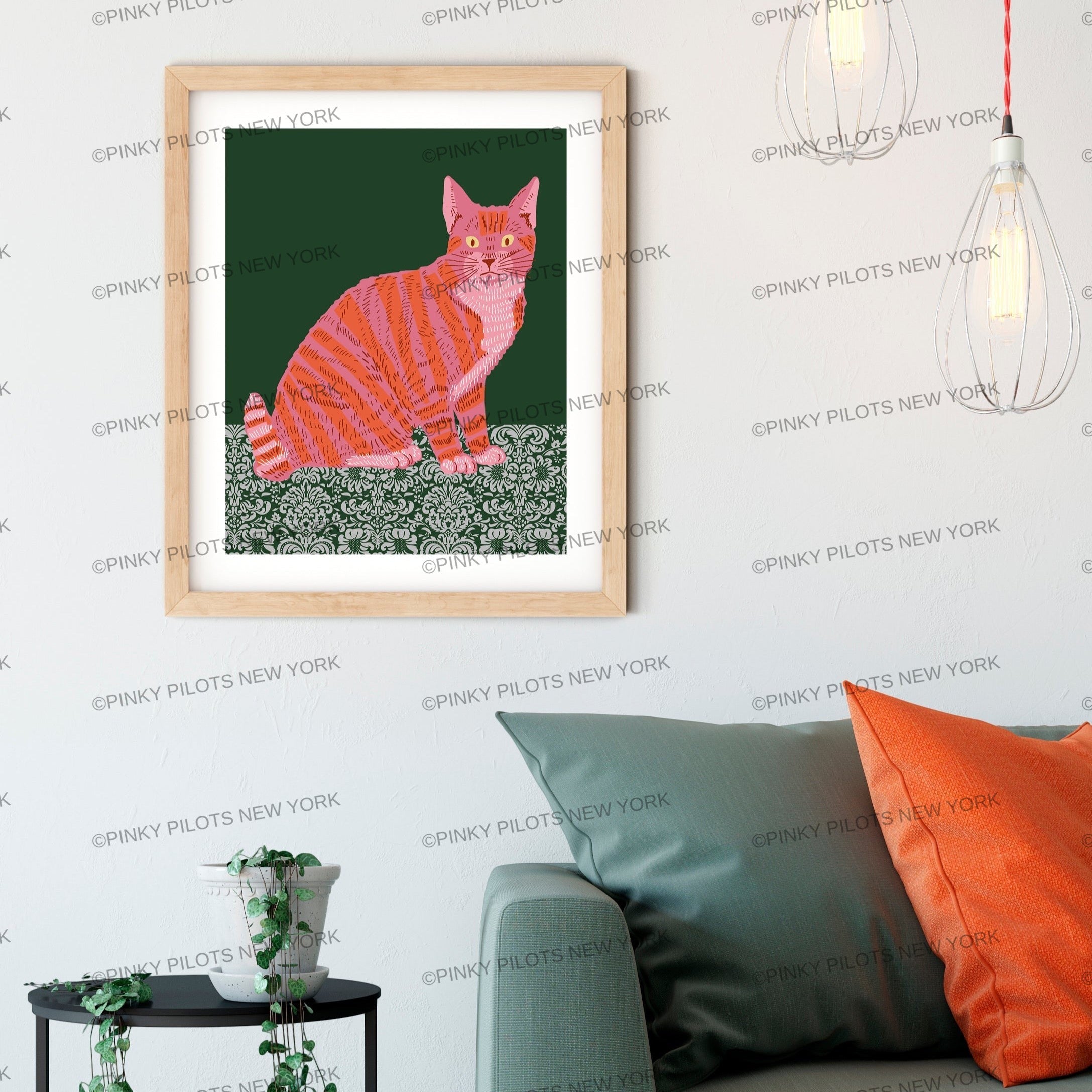 Victoria Cat art print/cat illustration /cat print wall art/art print cat/cat/cat art/cat New York art/