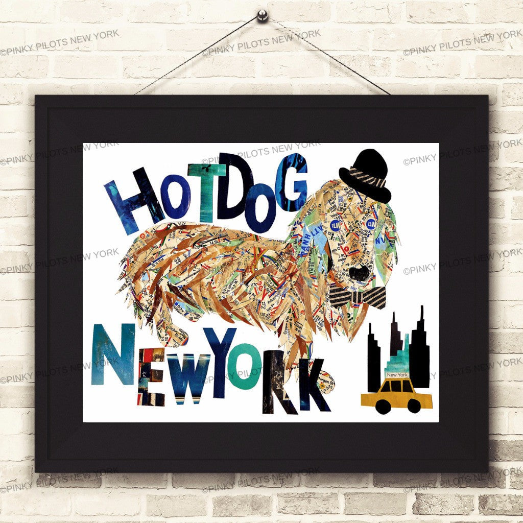 Map dog Love Hot dog