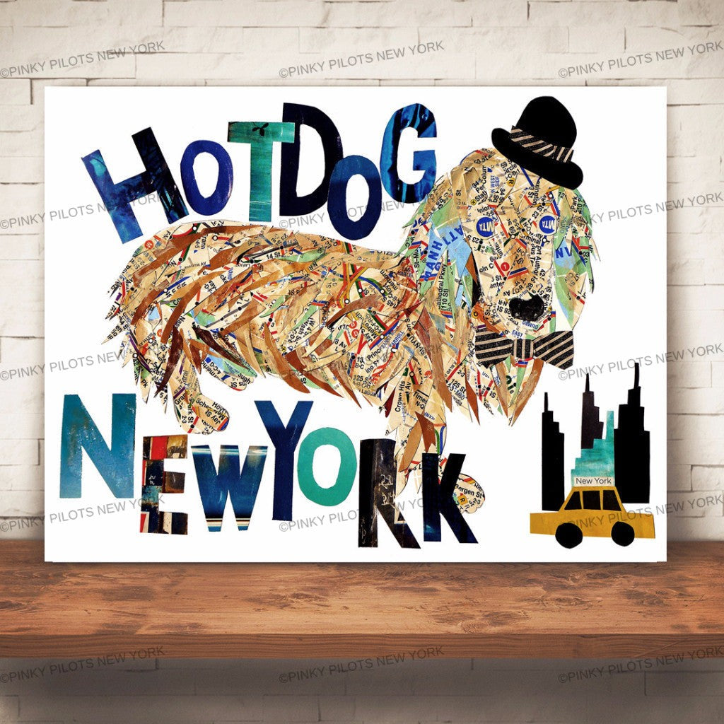Map dog Love Hot dog