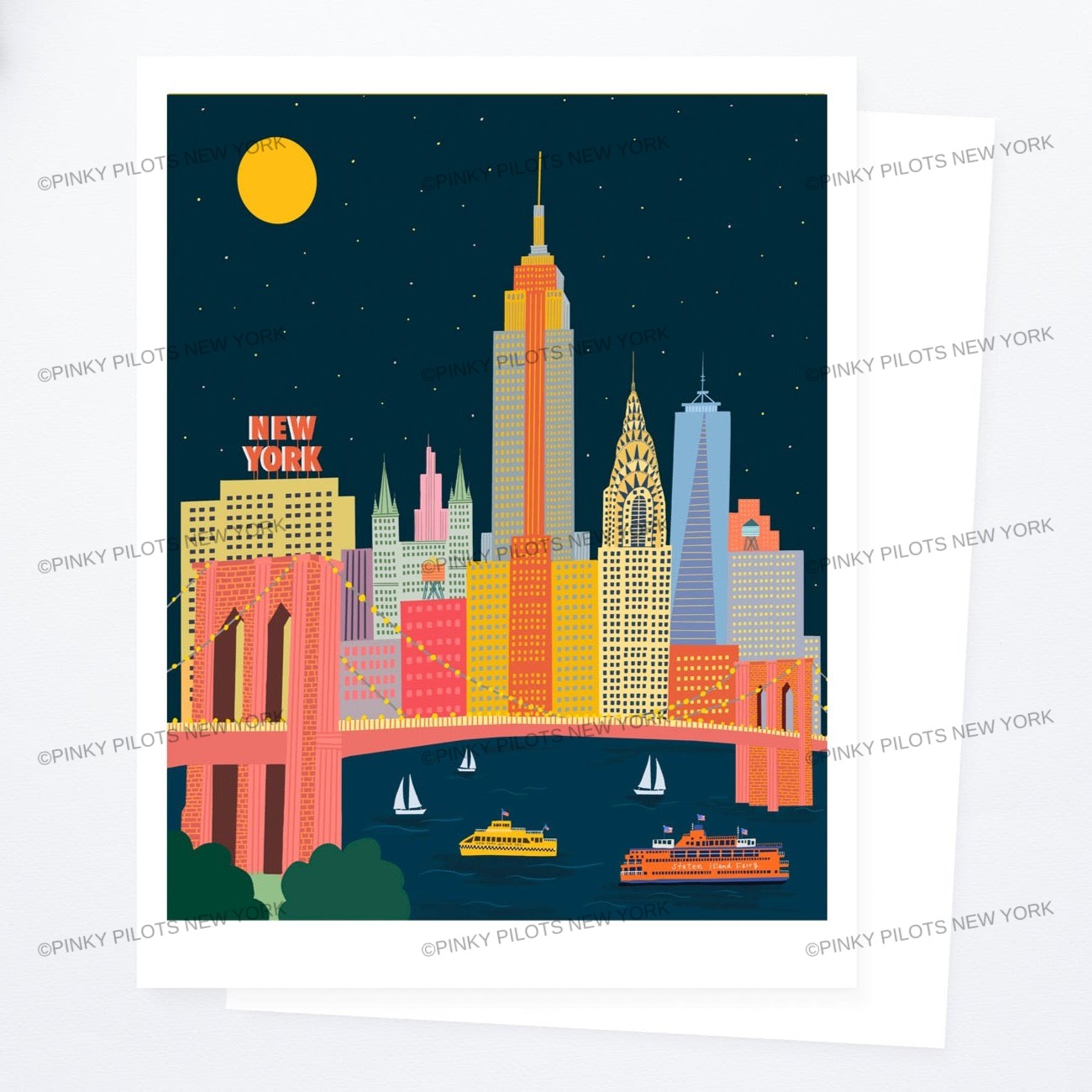 Night New York Art print