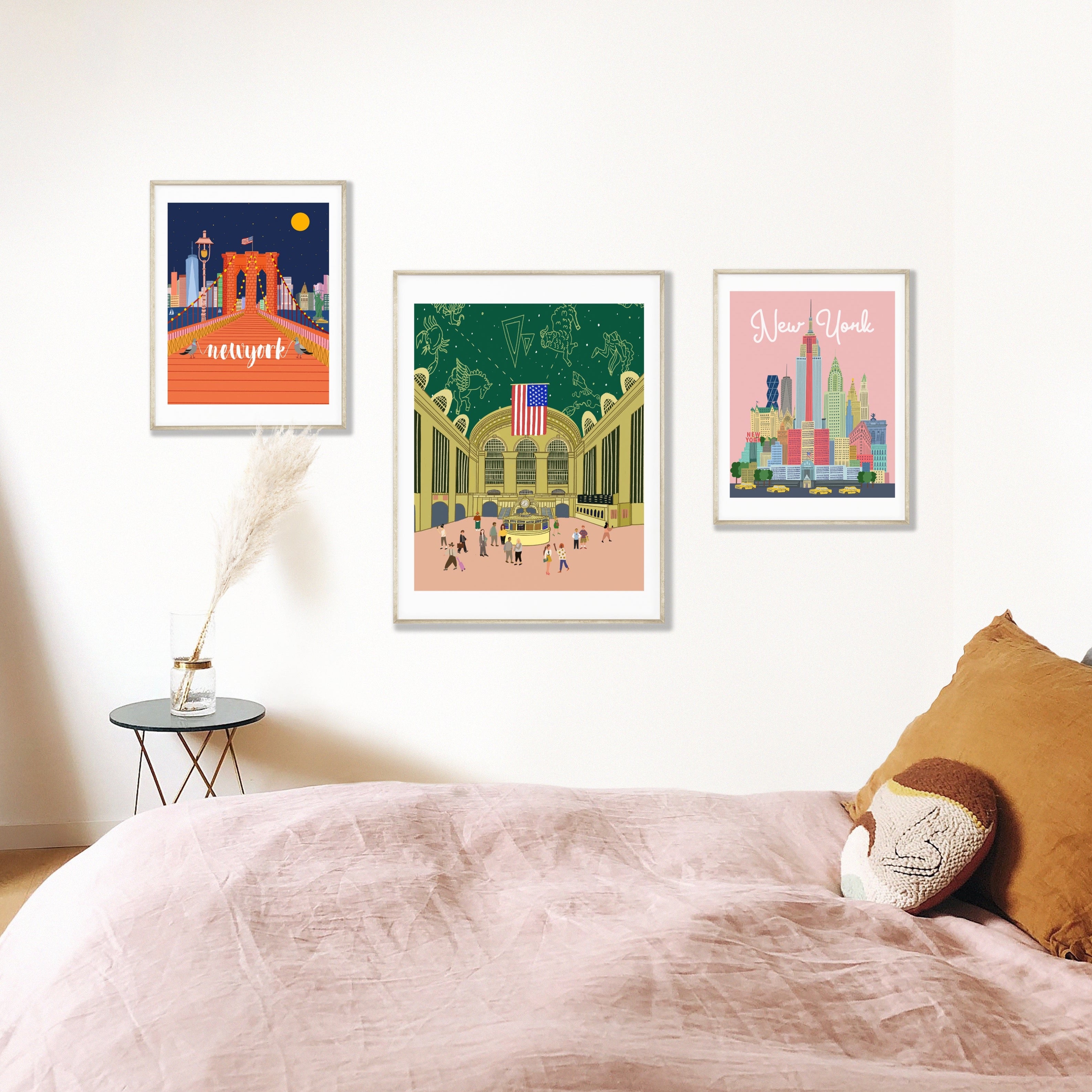 Brooklyn Bridge Art print/ Brooklyn Bridge/NYC art print/New York illustration /new york