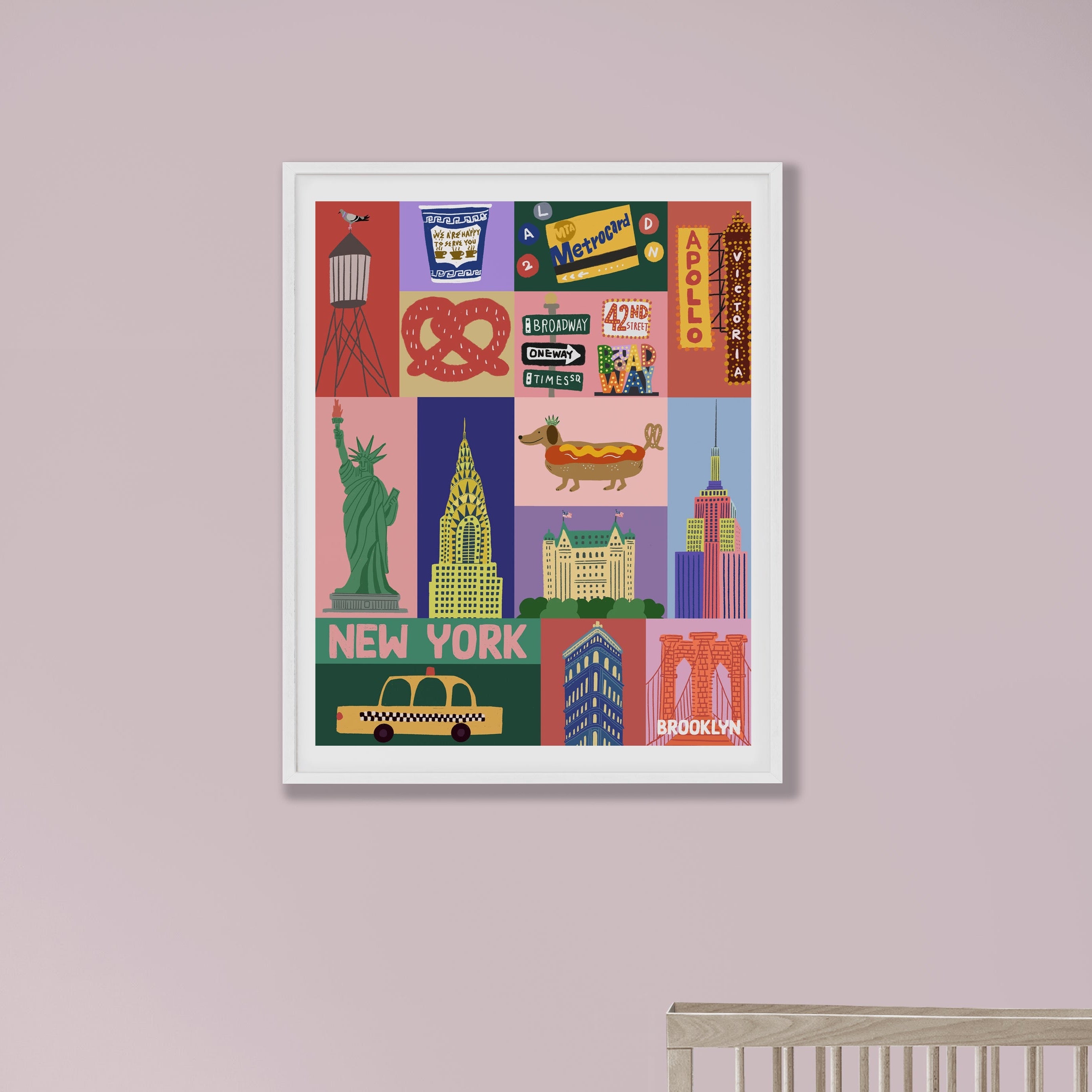 NYC art print/New York illustration /new york print wall art/art print New York