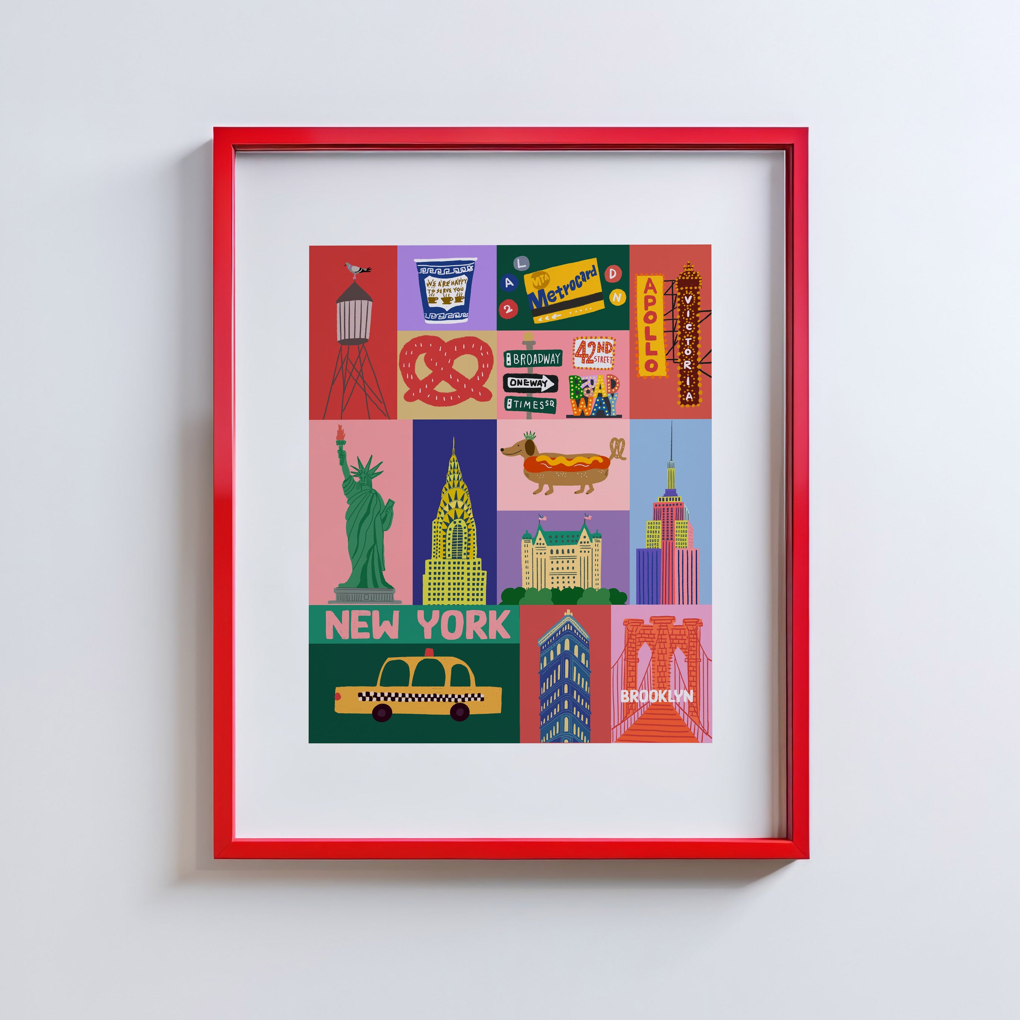 NYC art print/New York illustration – PINKY PILOTS NEW YORK