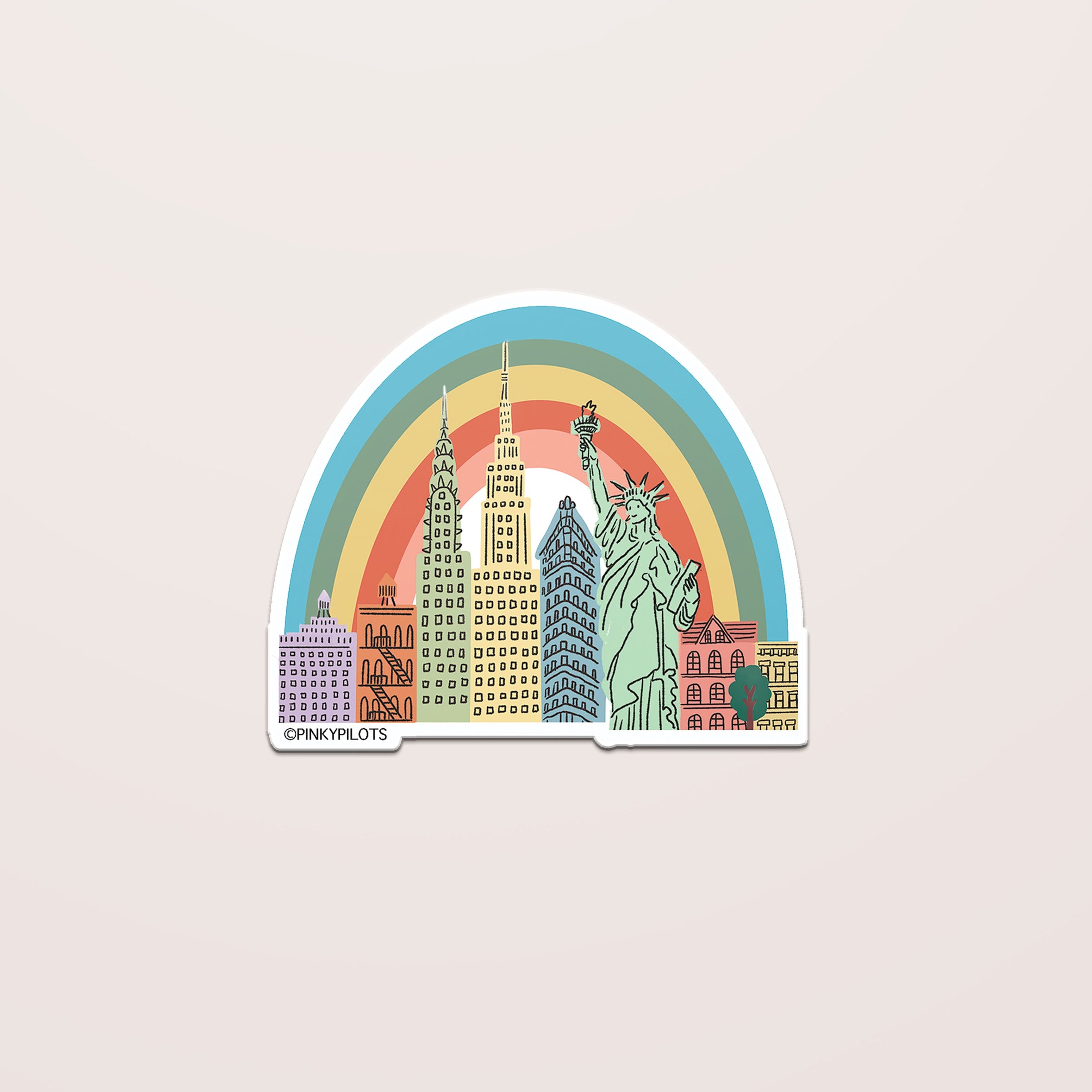 RAINBOW NYC STICKER