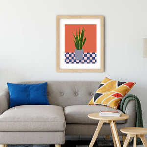 Sansevieria plant art print/plant illustration /plant print wall art/snake plant art print / snake plant print/