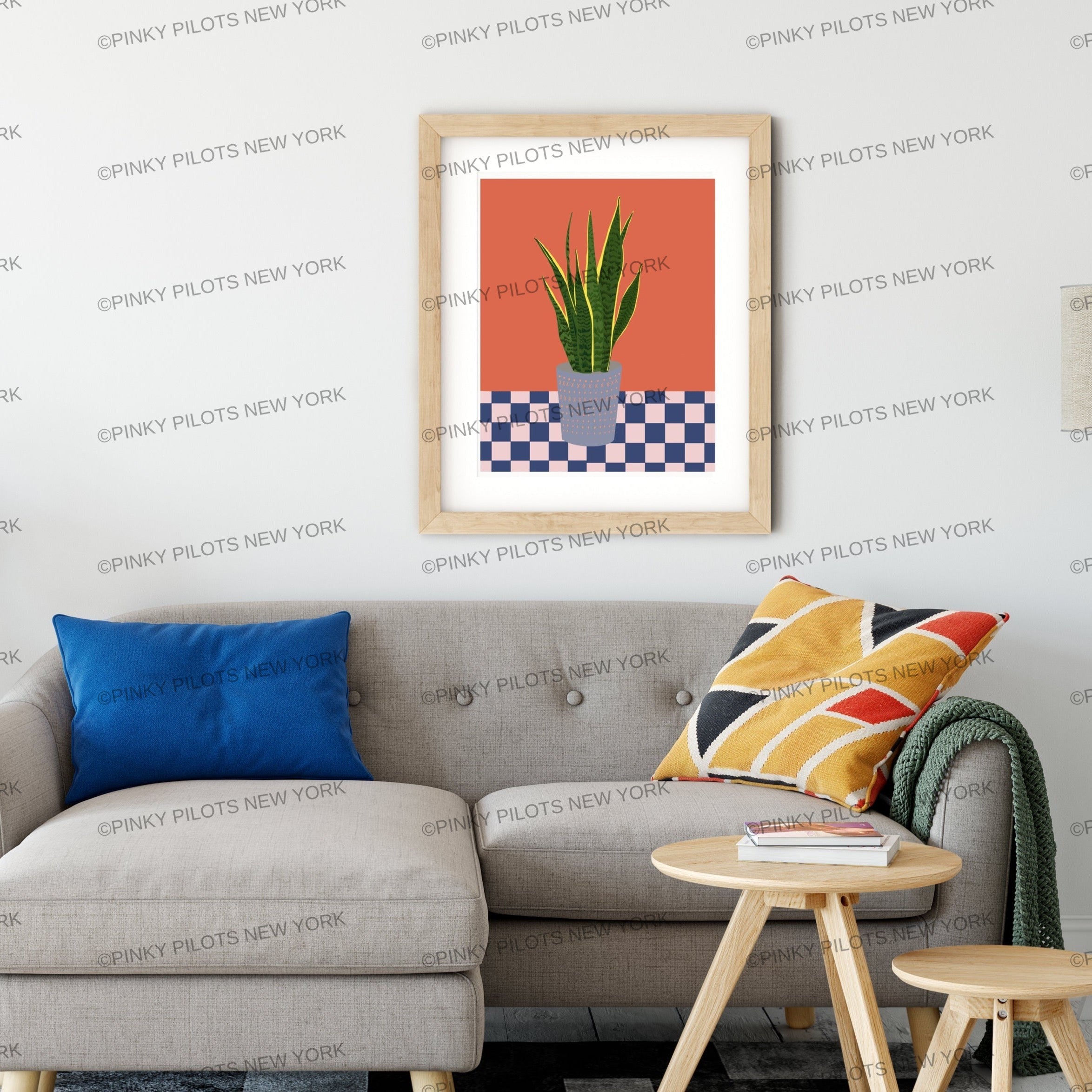 Sansevieria plant art print/plant illustration / snake plant print
