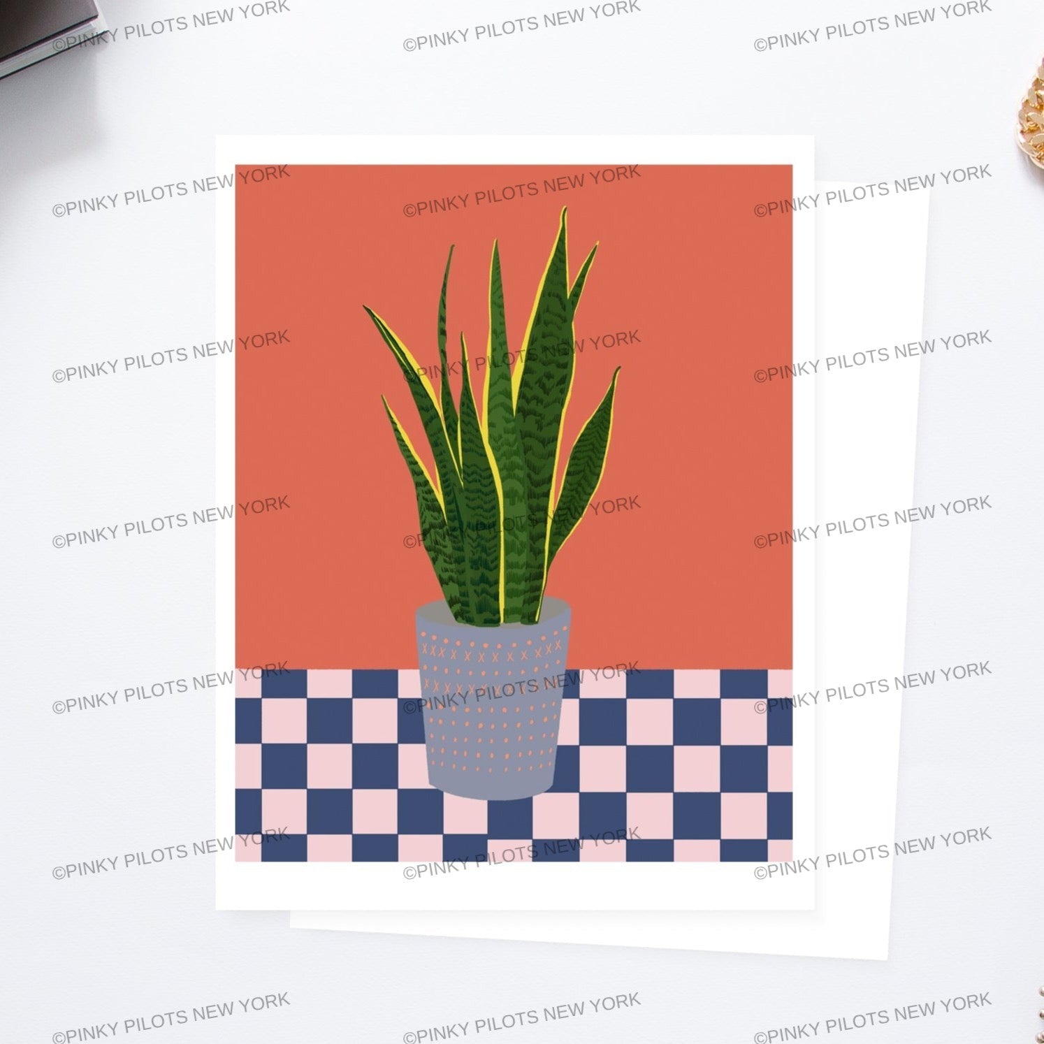 Sansevieria plant art print/plant illustration / snake plant print