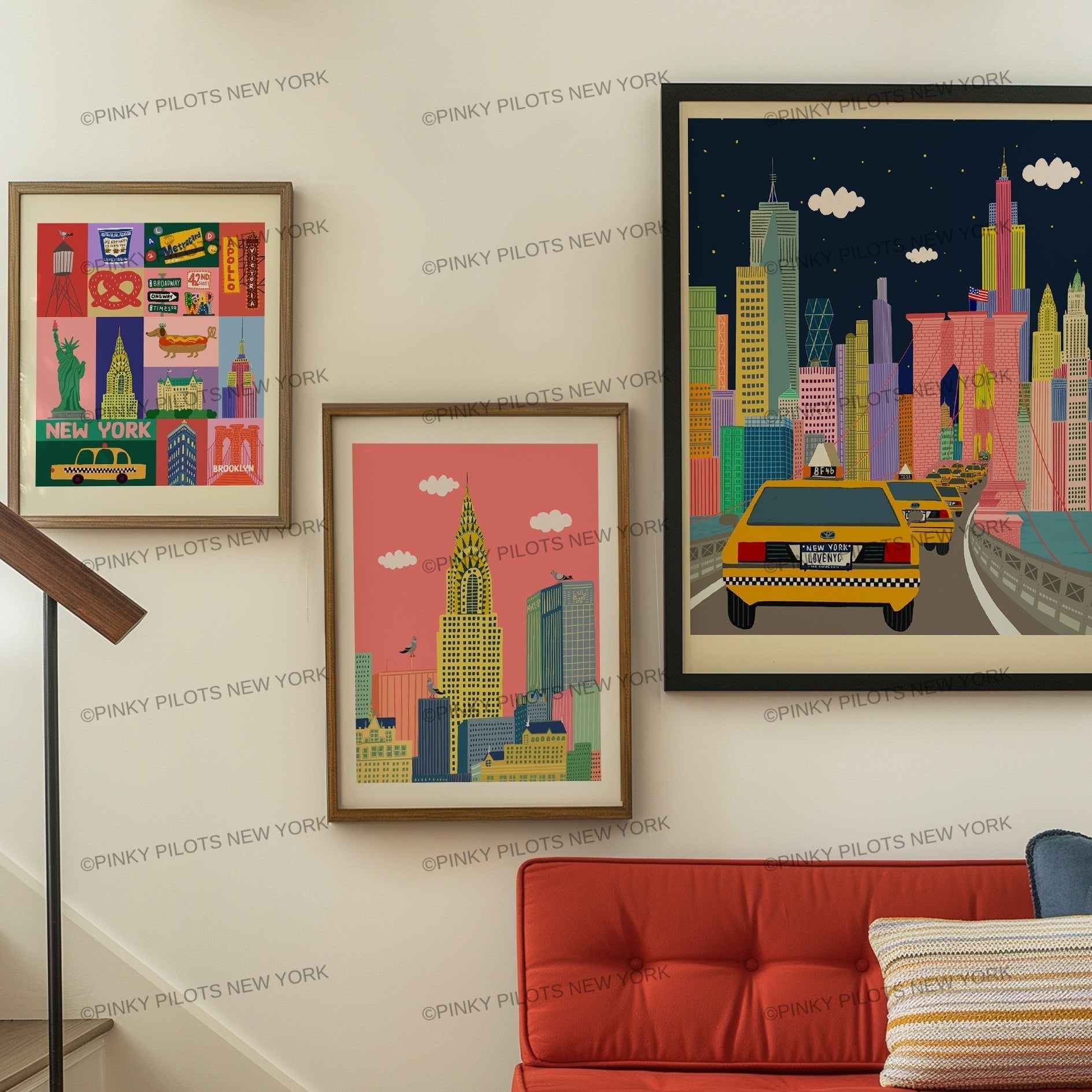 Chrysler Building PRINT /NYC art print/New York illustration/Chrysler Building art