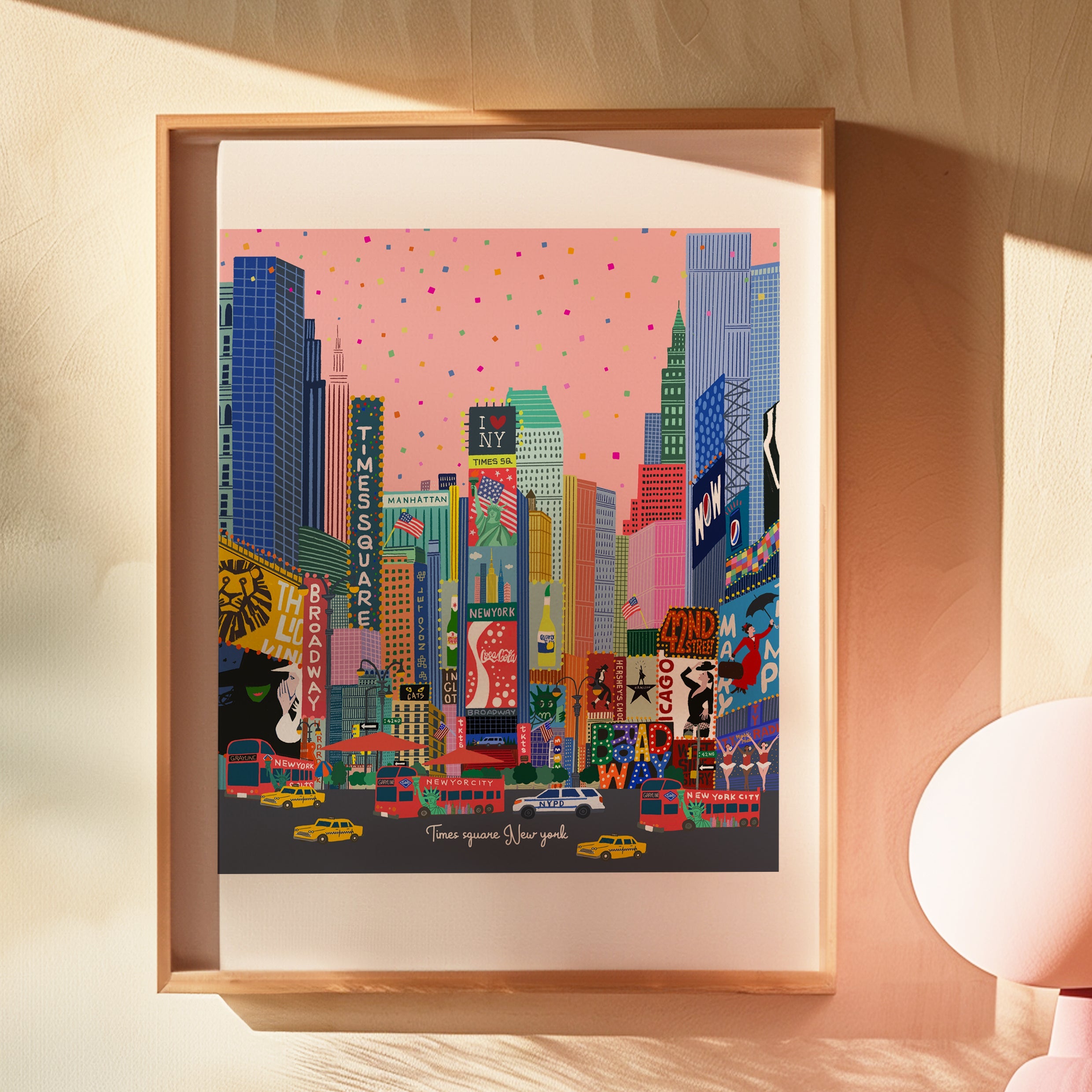 Times sq New York illustration