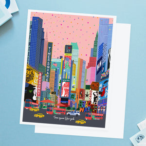 Times sq New York illustration