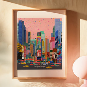 Times sq New York illustration