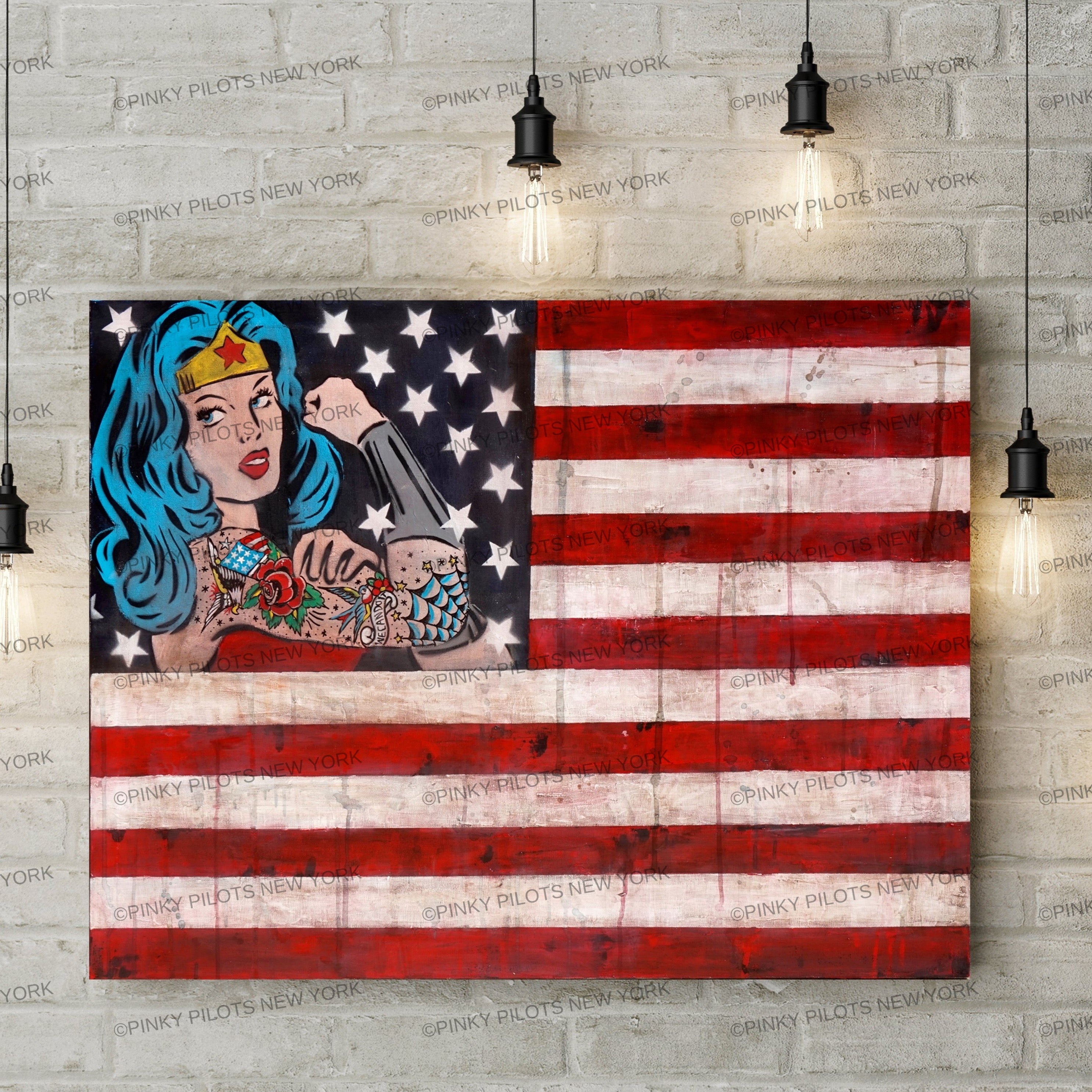 Original Art/  We can do it wonder usa
