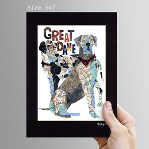 Map Dog "GREAT DANE"