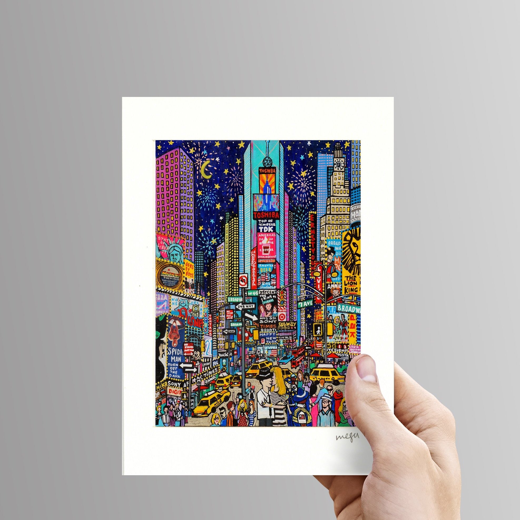 Happy New York/Times square New York