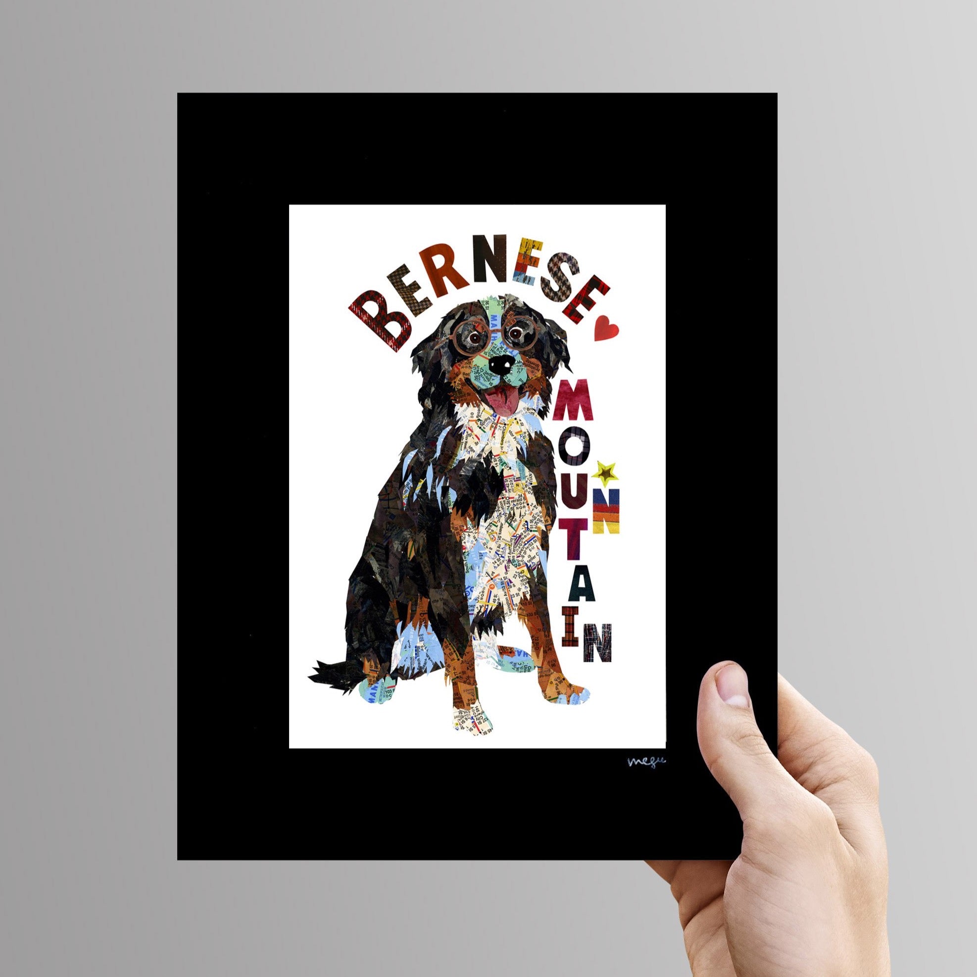 Map dog "BERNESE MOUNTAIN DOG"