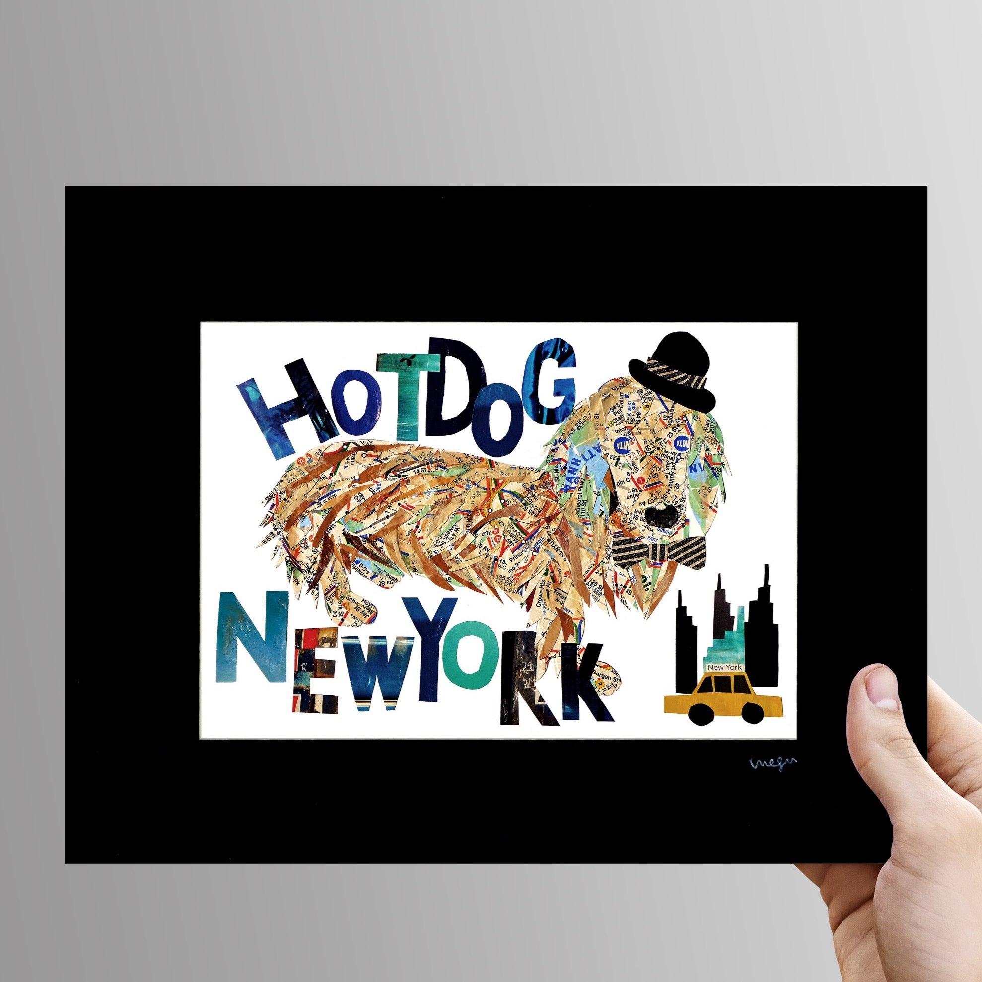 Map dog Love Hot dog