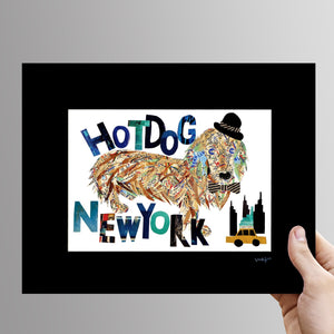 Map dog Love Hot dog