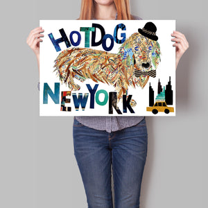 Map dog Love Hot dog