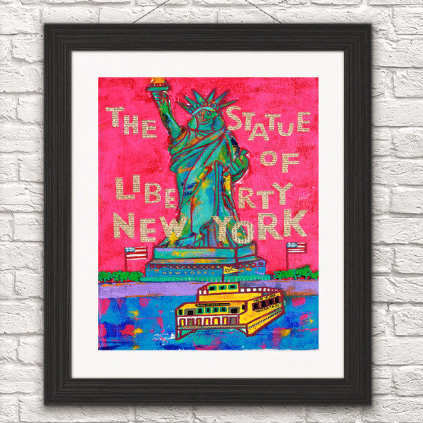 The Statue of liberty Art Print