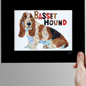 Basset hound dog Art Print