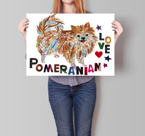 Map dog love Pomeranian