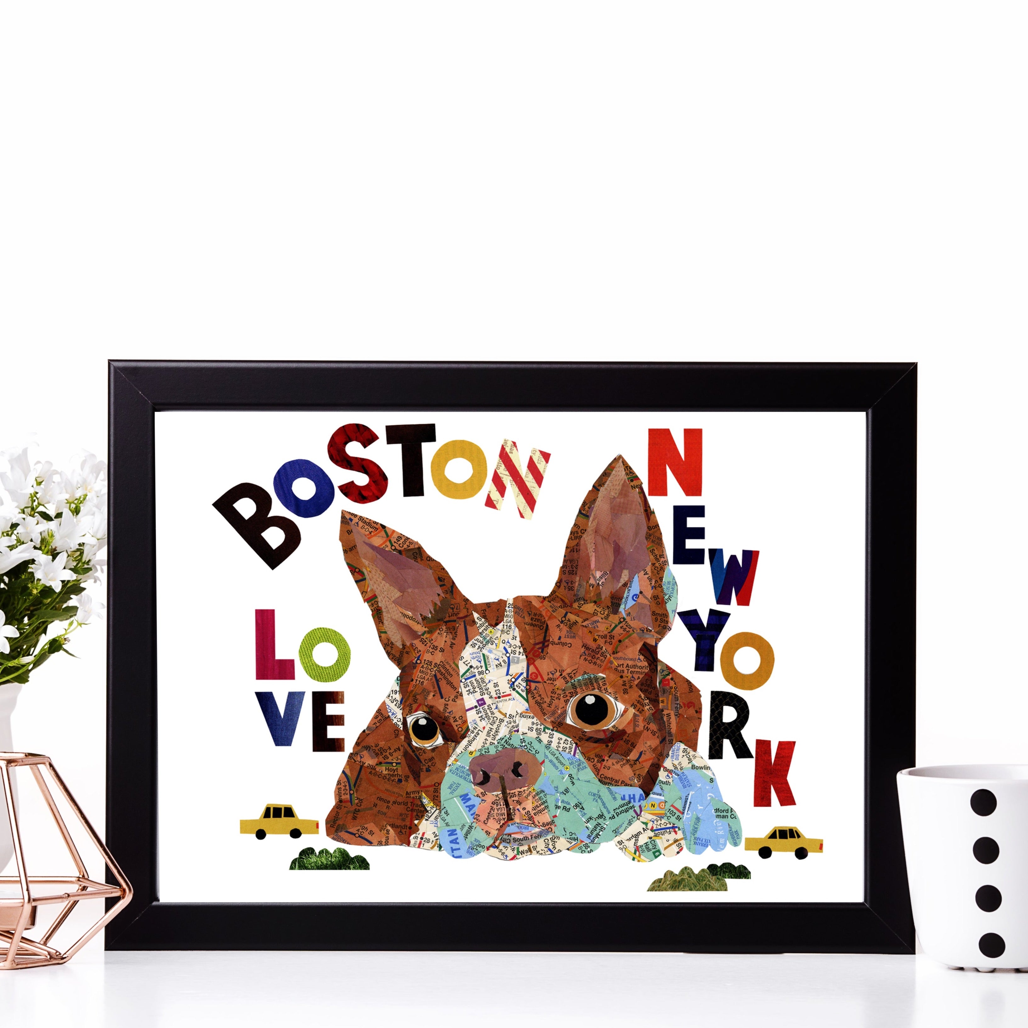 BOSTON TERRIER ART PRINT