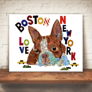 BOSTON TERRIER ART PRINT