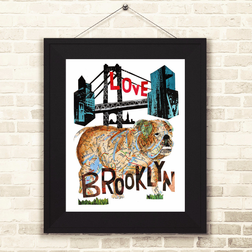 Map dog love BROOKLYN BULL DOG