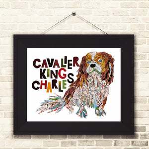Map dog love Cavalier king Charles Spaniel