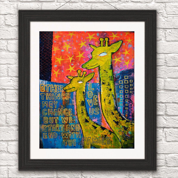 You and Me/Giraffe Art